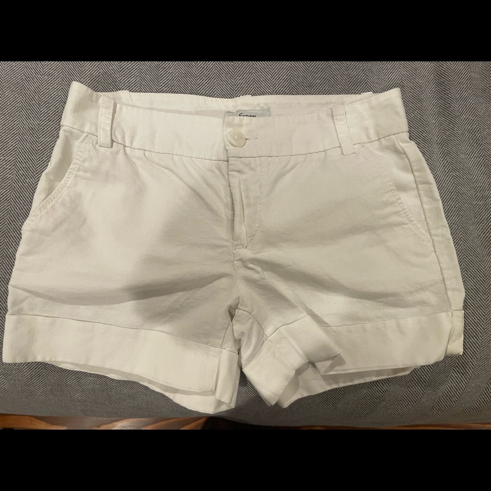 Cotton linen white Express Shorts size 2